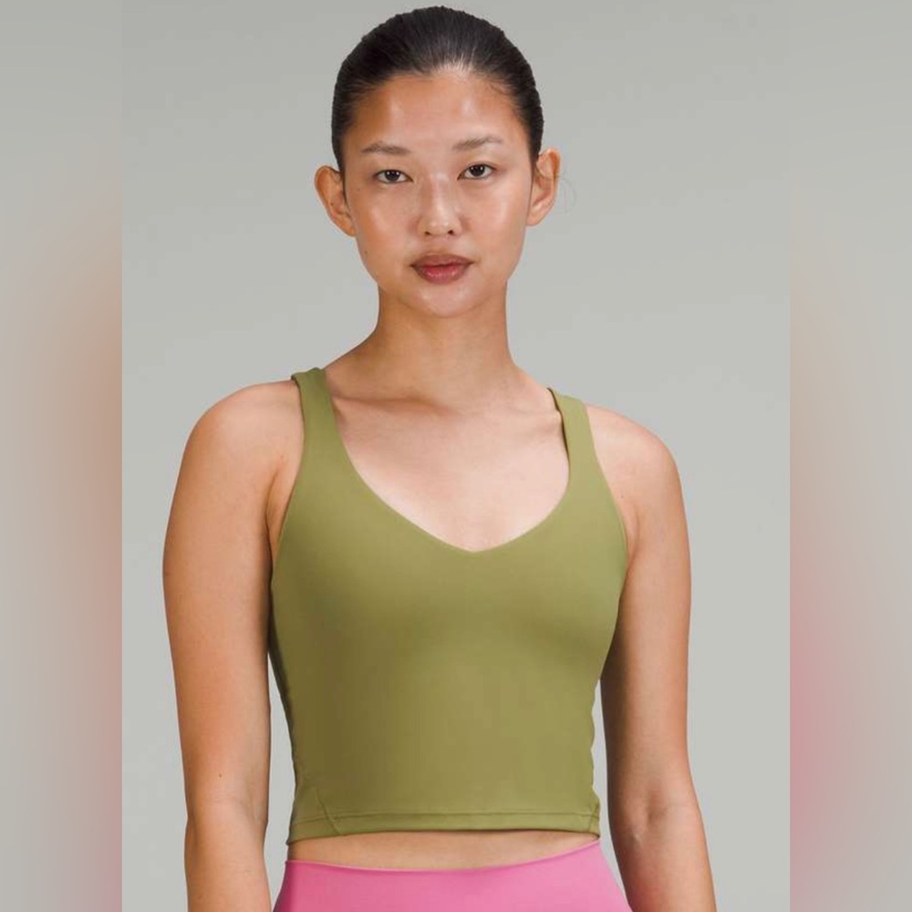 lululemon bronze green align tank
